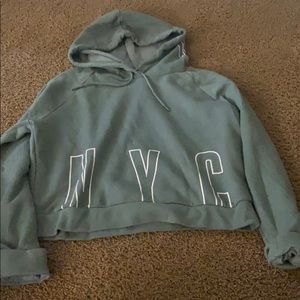 Green hoodie